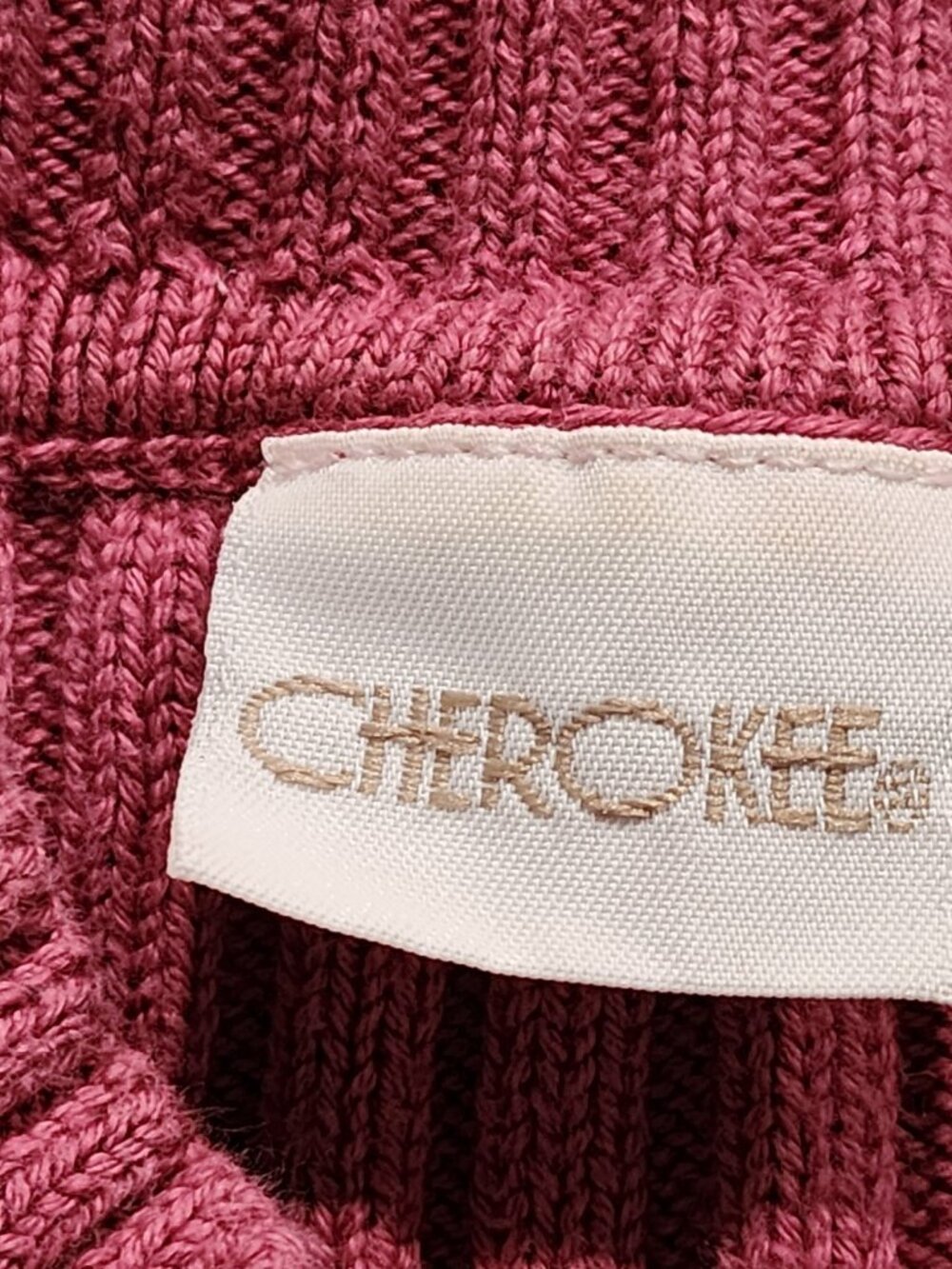 Cherokee Women's Junior's Cardigan Sweater Full Zip Ribbed Pink Size XL - Picture 4 of 10